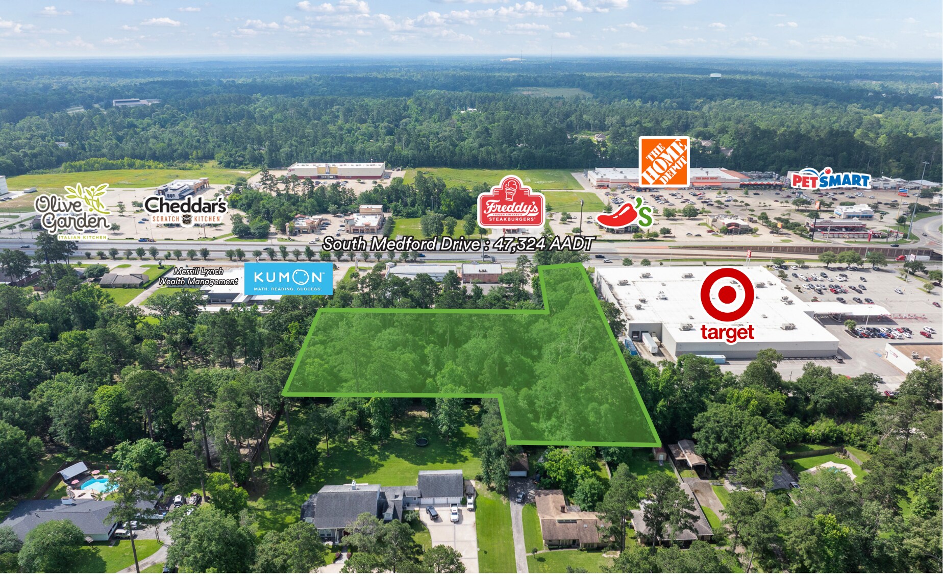 Off Loop 287 South Medford Drive, Lufkin, TX for Sale