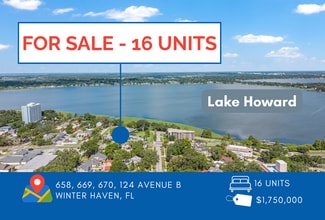 16 Units with Lake Views - $109k/unit