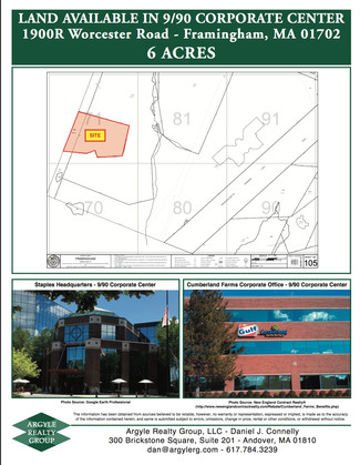 Framingham, MA Commercial Land - 1900-r Worcester Rd
