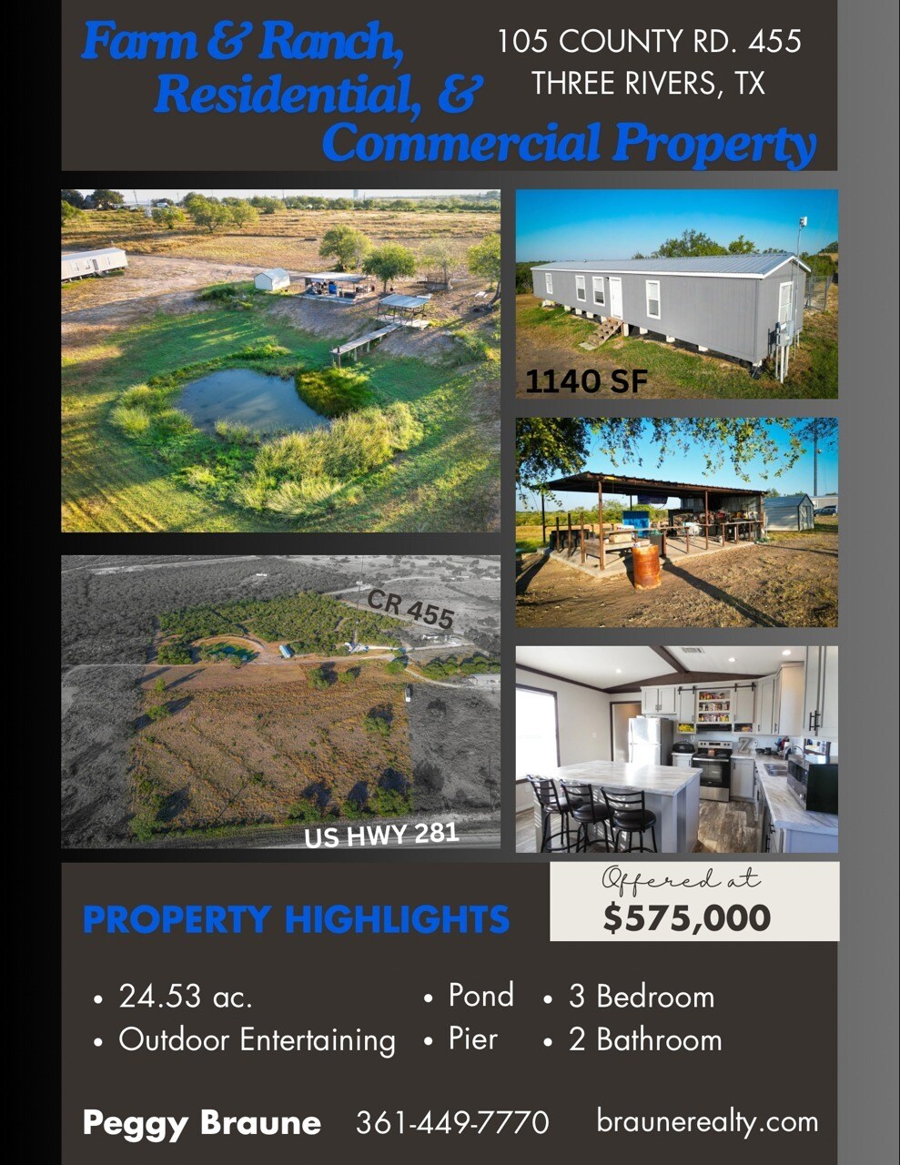 105 County Road 455, Three Rivers, TX for Sale