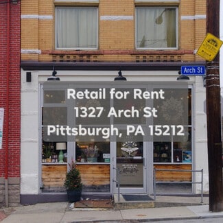 Pittsburgh, PA Retail - 1327 Arch St Pittsburgh, PA Retail - 1327 Arch St