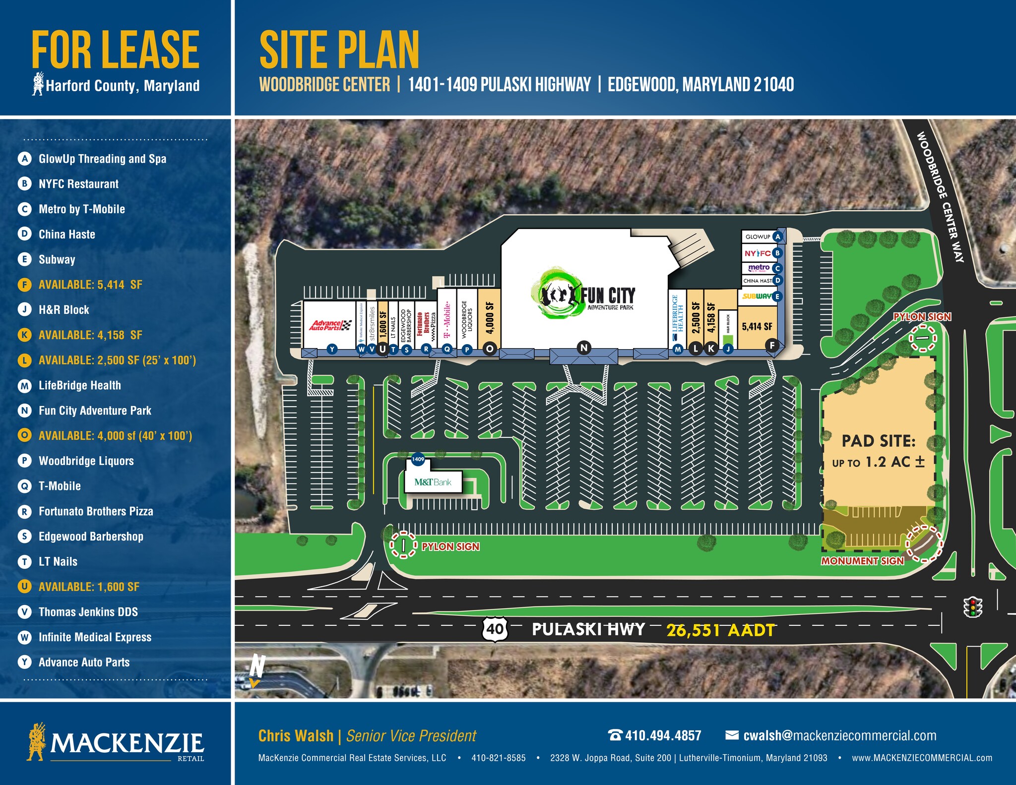 Woodbridge Center Way @ Route 40, Edgewood, MD for Rent