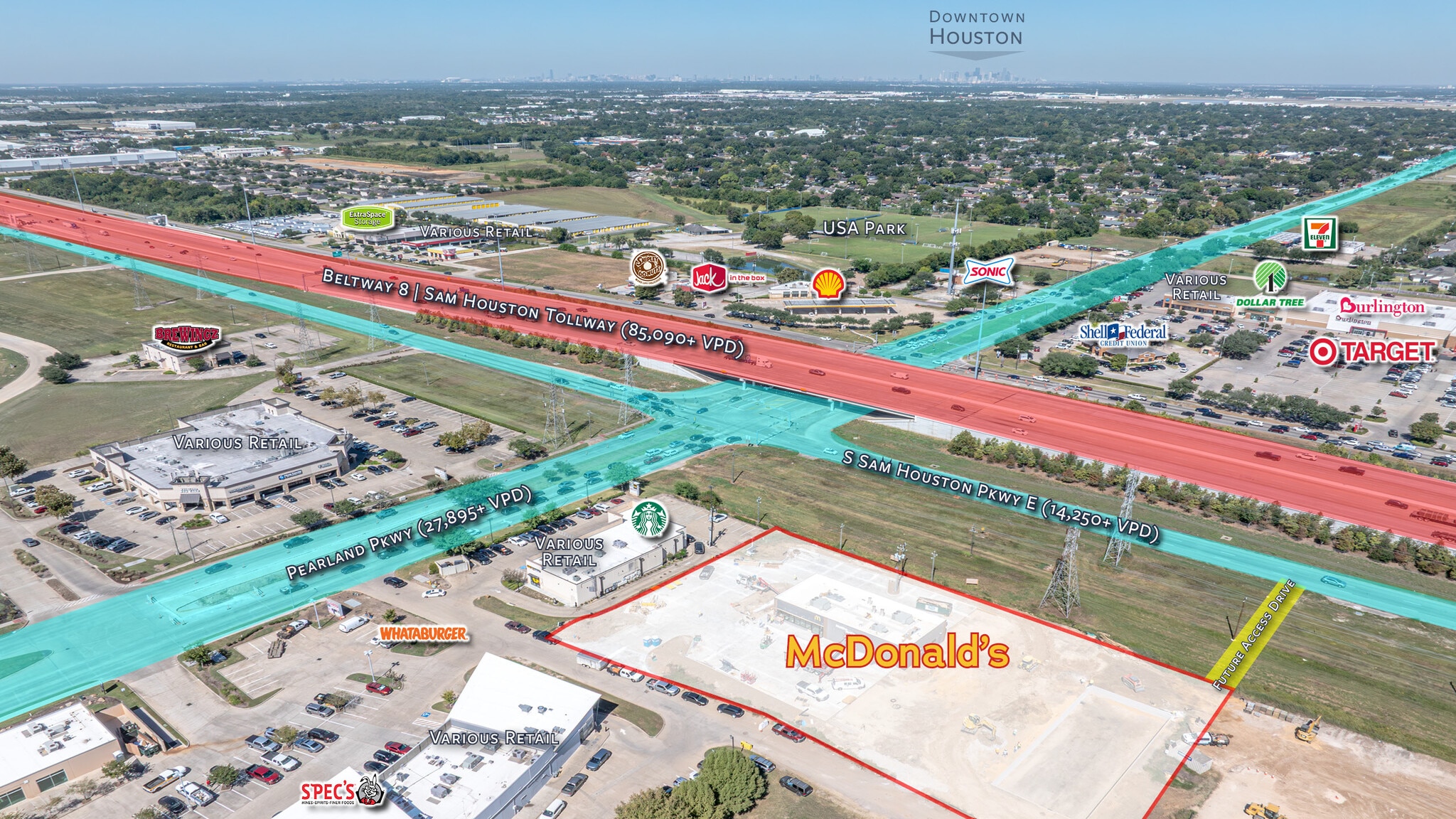 SEQ Beltway 8 & Pearland Pkwy, Houston, TX for Sale