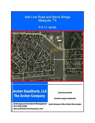 Mesquite, TX Commercial Land - 4150 Belt Line Road