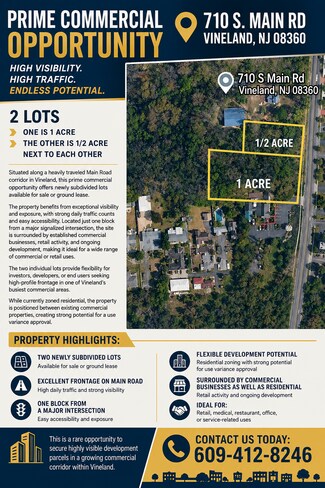 Vineland, NJ Residential Land - 710 S Main Rd Vineland, NJ Residential Land - 710 S Main Rd
