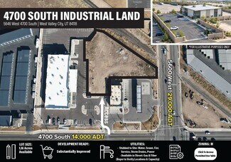West Valley City, UT Industrial Land - 5646 4700 S West Valley City, UT Industrial Land - 5646 4700 S