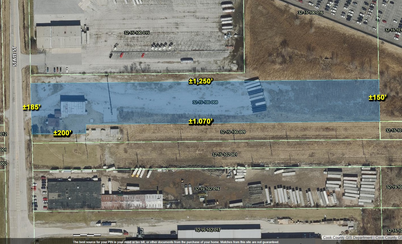 275 State St Chicago Heights, IL 60411 Land Property for Lease on