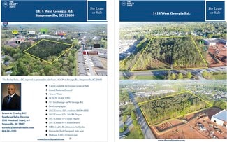 Simpsonville, SC Commercial Land - 1414 W Georgia Rd