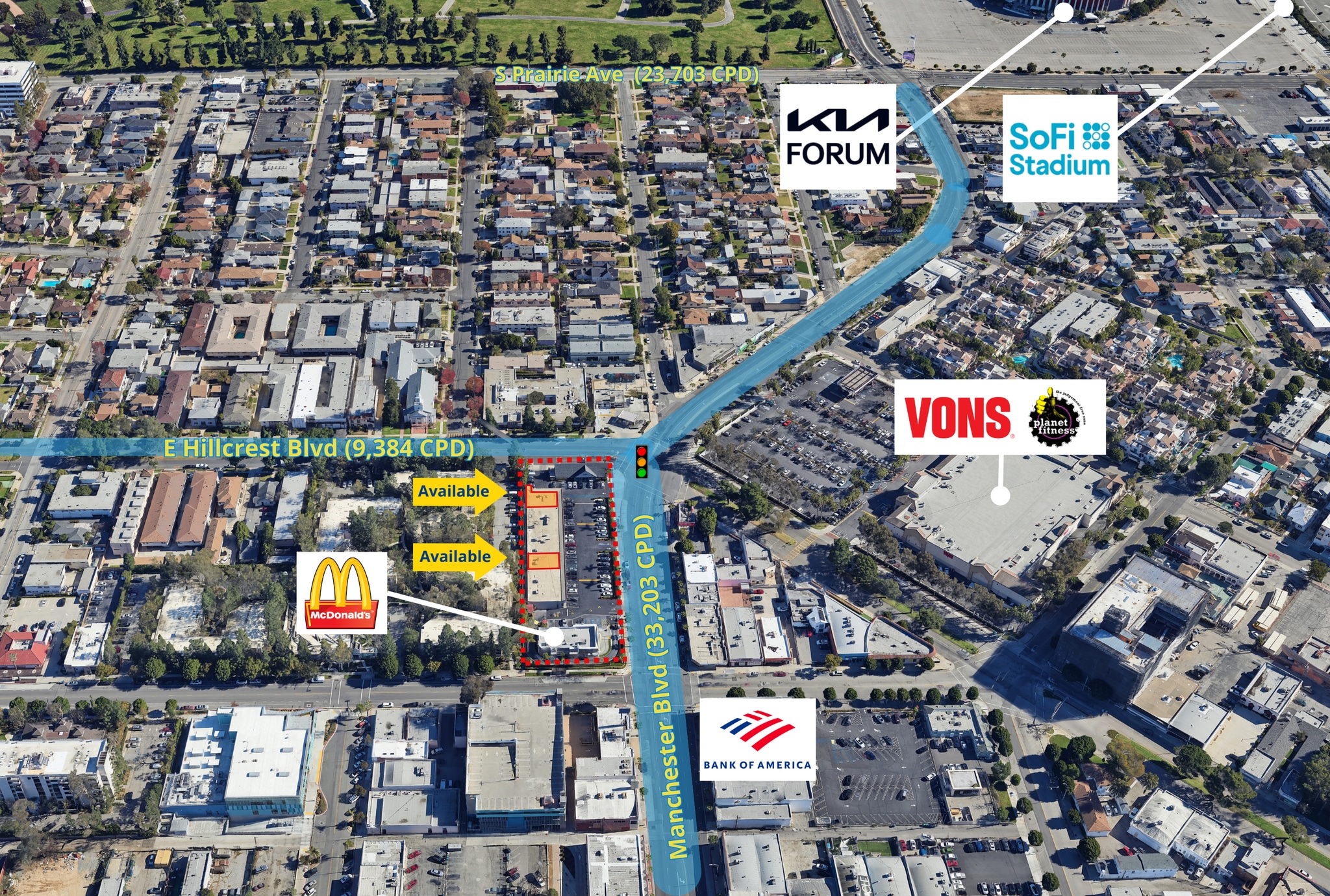 401-425 E Manchester Blvd, Inglewood, CA for Rent