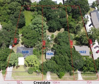 Houston, TX Commercial Land - 1622-1630 Crestdale Dr