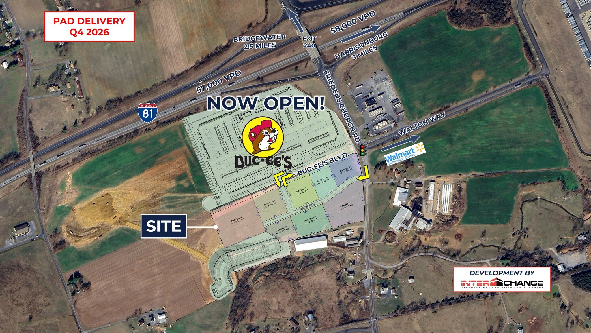 I-81 & Friedens Church Rd, Mount Crawford, VA for Sale