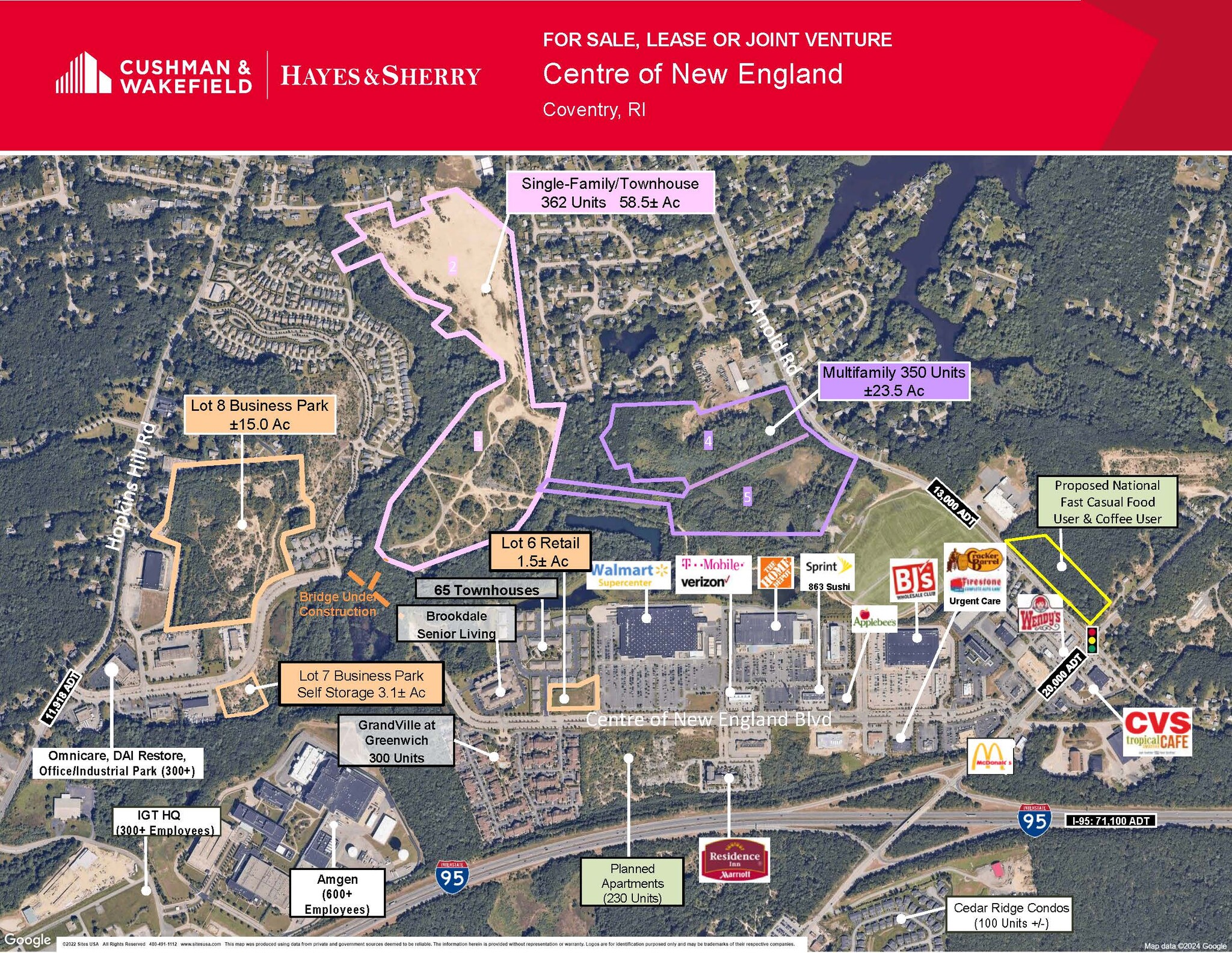 Center Of New England Land Parcels Multi, West Greenwich, RI for Sale