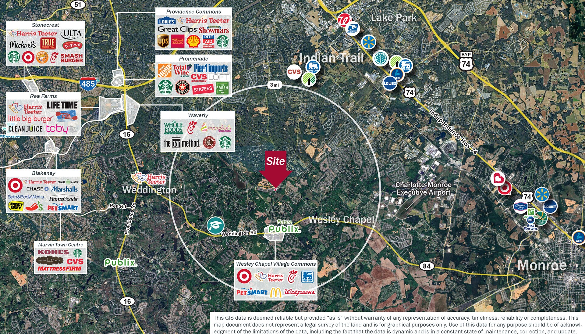 4994 Waxhaw Indian Trail Rd Matthews, NC 28104 Land Property for Sale