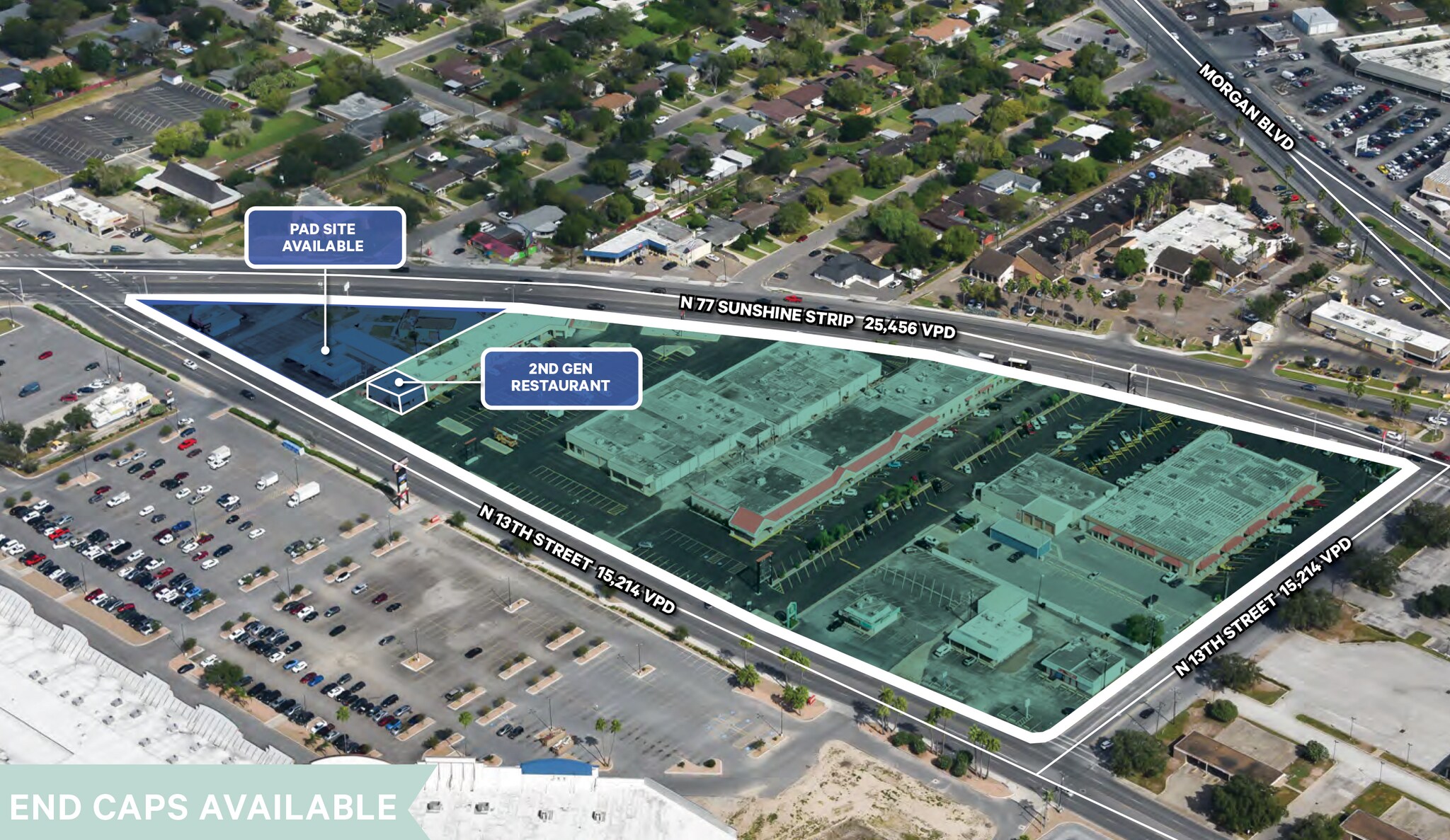 607 N 77 Sunshine Strip Pad Site, Harlingen, TX for Rent