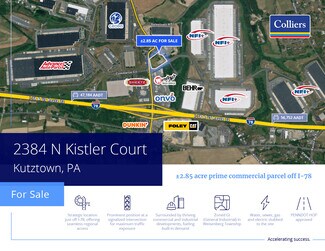 Kutztown, PA Industrial Land - 2384 N Kistler Ct