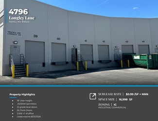 Reno, NV Industrial - 4788-4800 Longley Ln