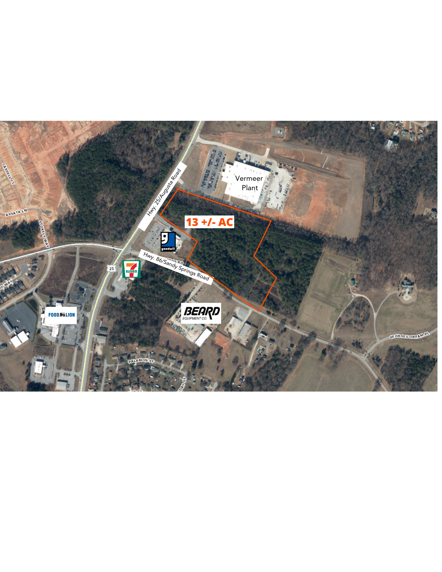 Hwy. 25 / Augusta @ Hwy. 86 / Sandy Springs Road, Piedmont, SC for Sale