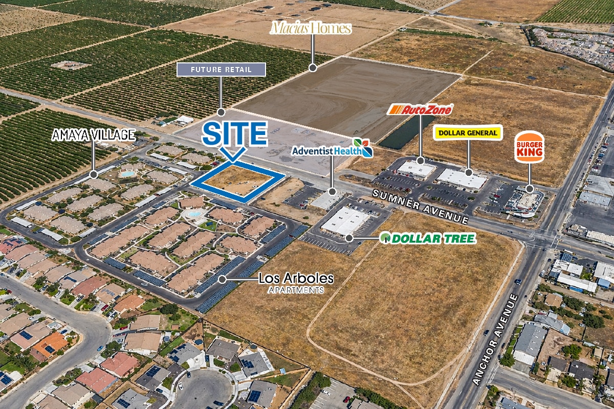 Commercial Land on Sumner Avenue, Orange Cove, CA for Sale