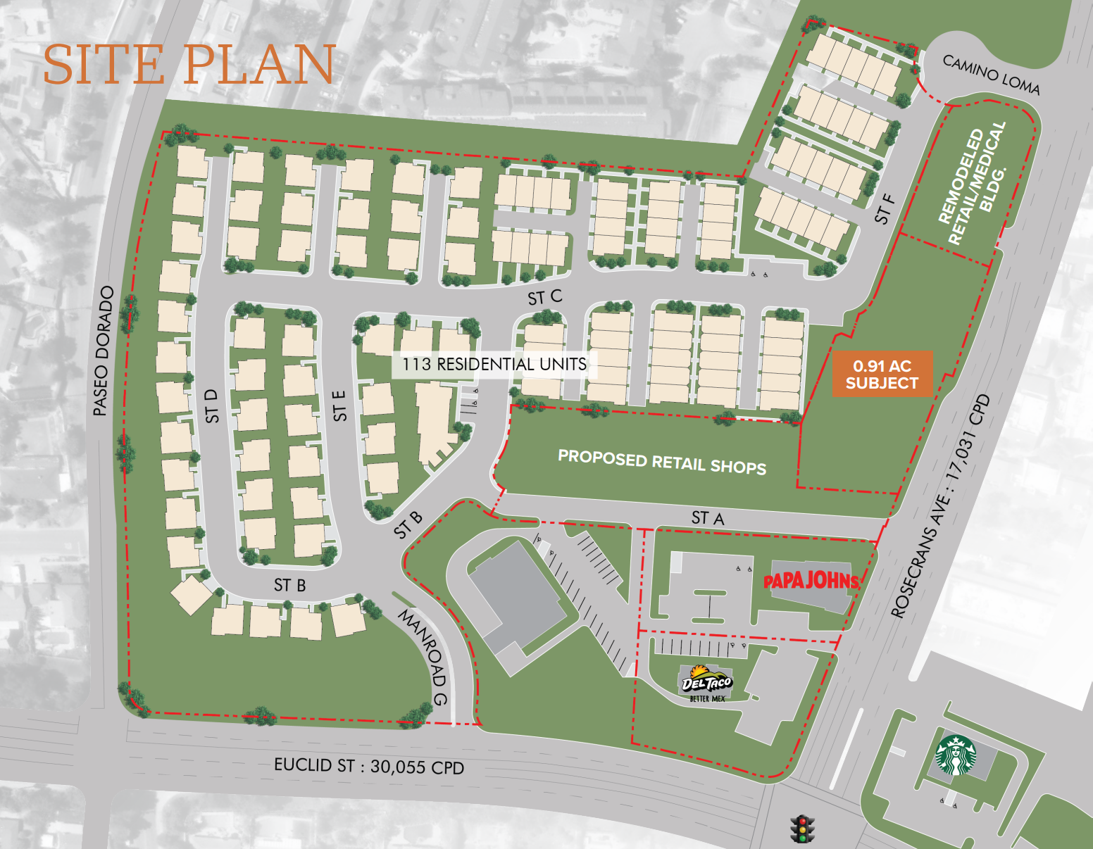 Rosecrans @ SWQ Rosecrans & Euclid, Fullerton, CA for Sale