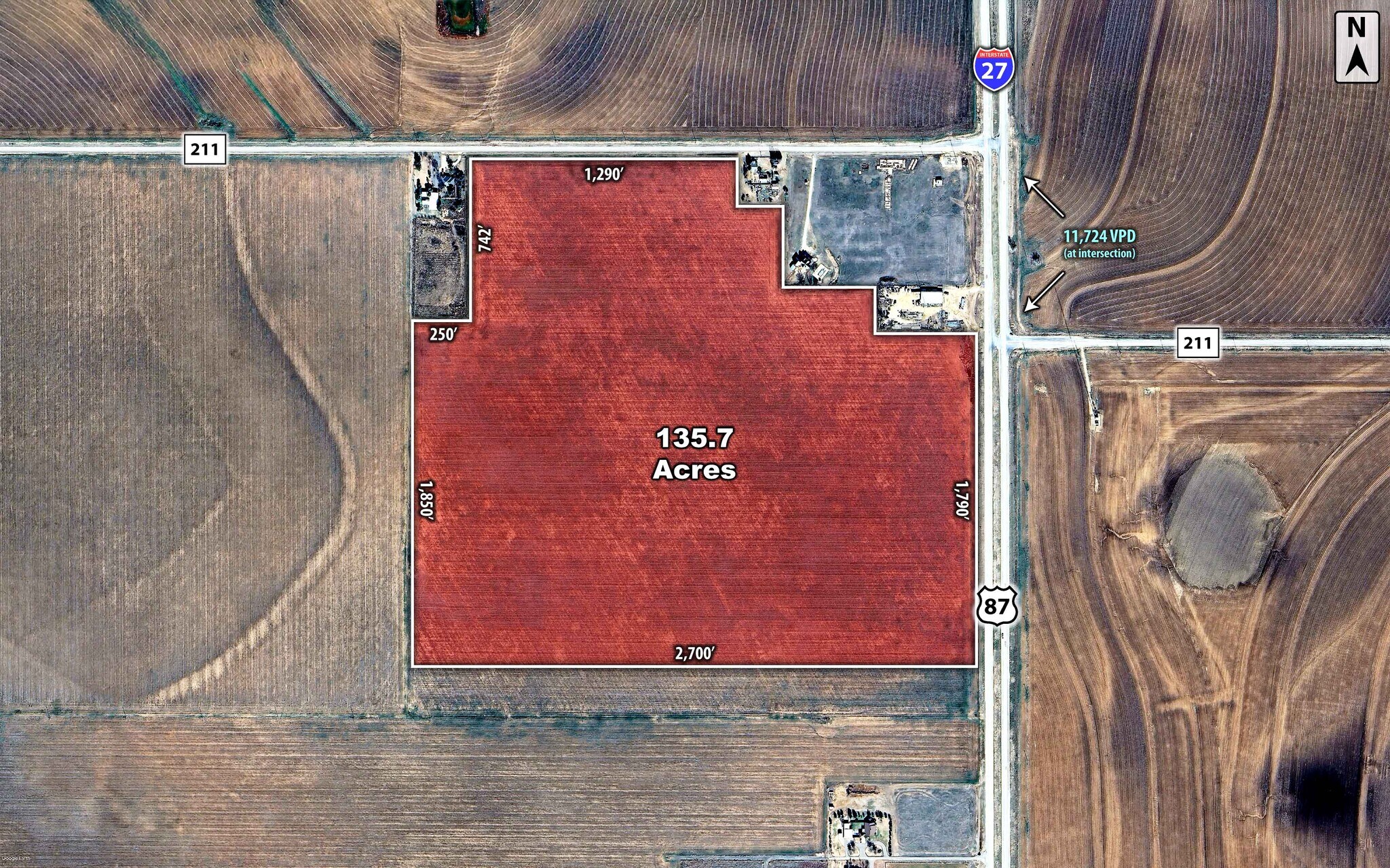 SWQ I-27 & FM 211, Wilson, TX for Sale