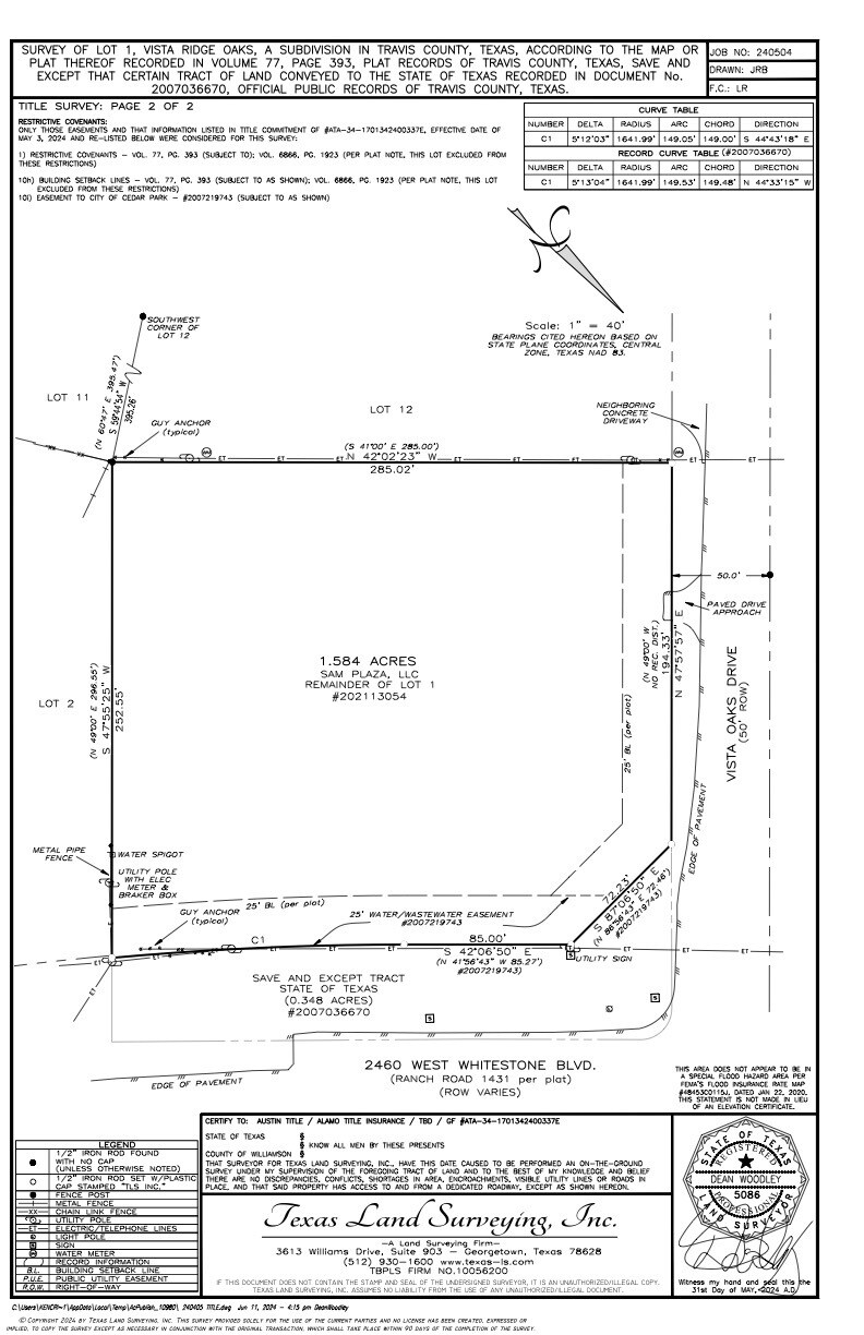 2460 W Whitestone Blvd, Cedar Park, TX for Sale