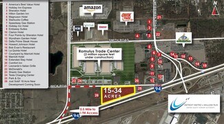Romulus, MI Commercial - 15 Acres Wick Rd Romulus, MI Commercial - 15 Acres Wick Rd