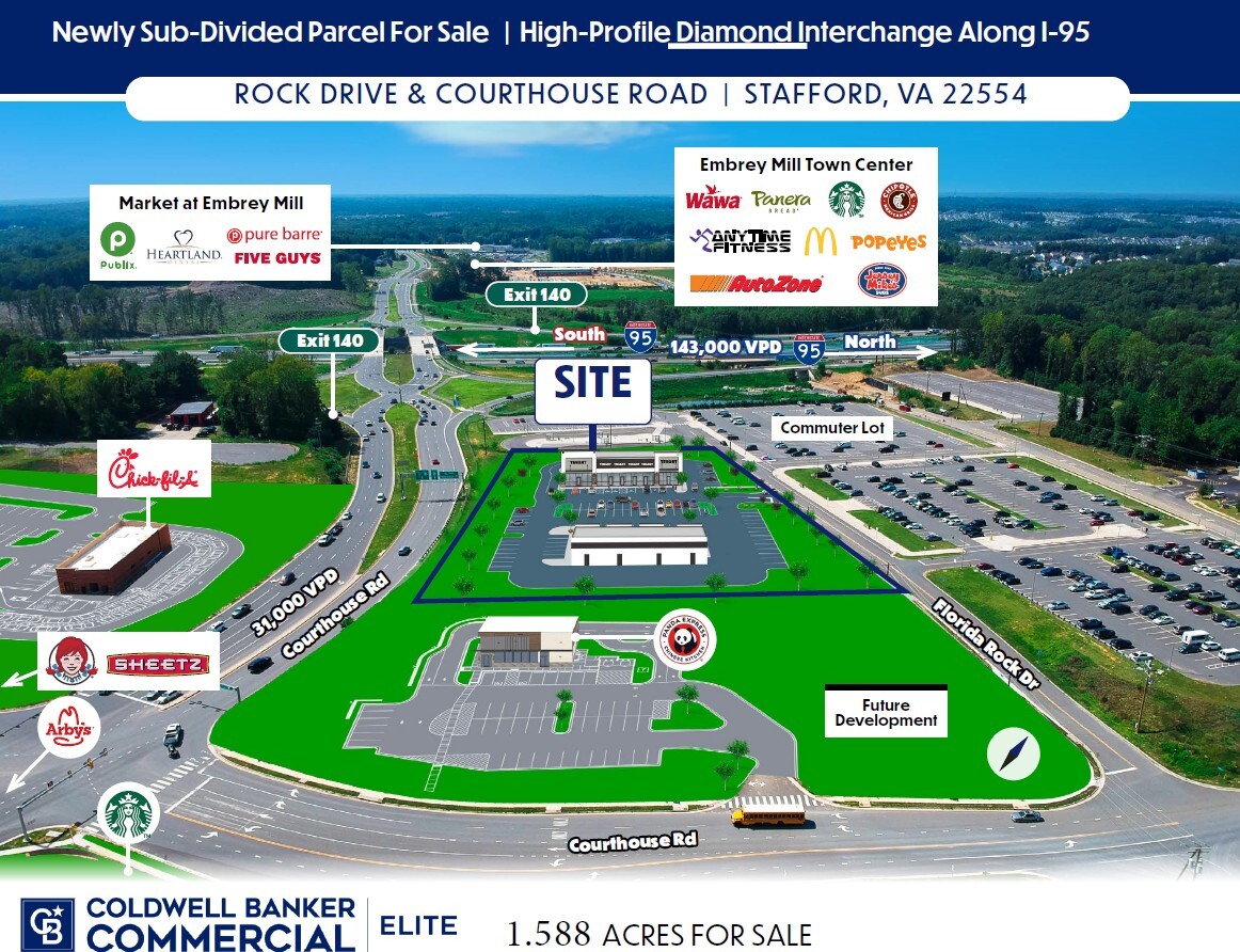Courthouse Rd & Florida Rock Dr, Stafford, VA for Sale