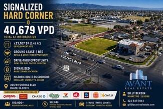 Rialto, CA Commercial Land - 305 Foothill Blvd Rialto, CA Commercial Land - 305 Foothill Blvd