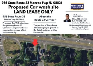 Monroe Township, NJ Commercial Land - 956 NJ-33