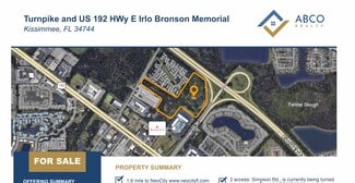 Kissimmee, FL Commercial - Turnpike and US 192 E Irlo Bronson Memorial hwy