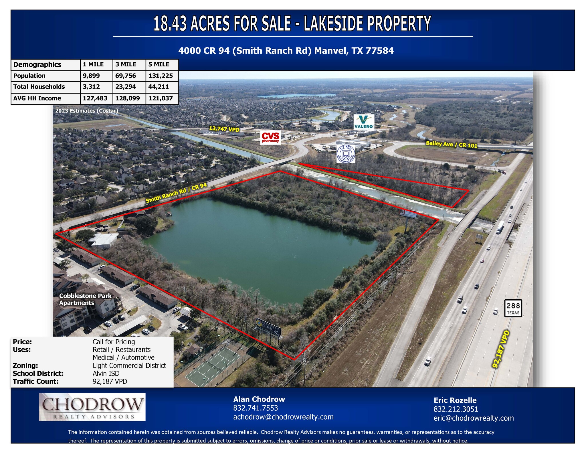 4000 CR 94, Pearland, TX for Sale