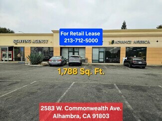 Alhambra, CA Retail - 2521-2581 W Commonwealth Ave