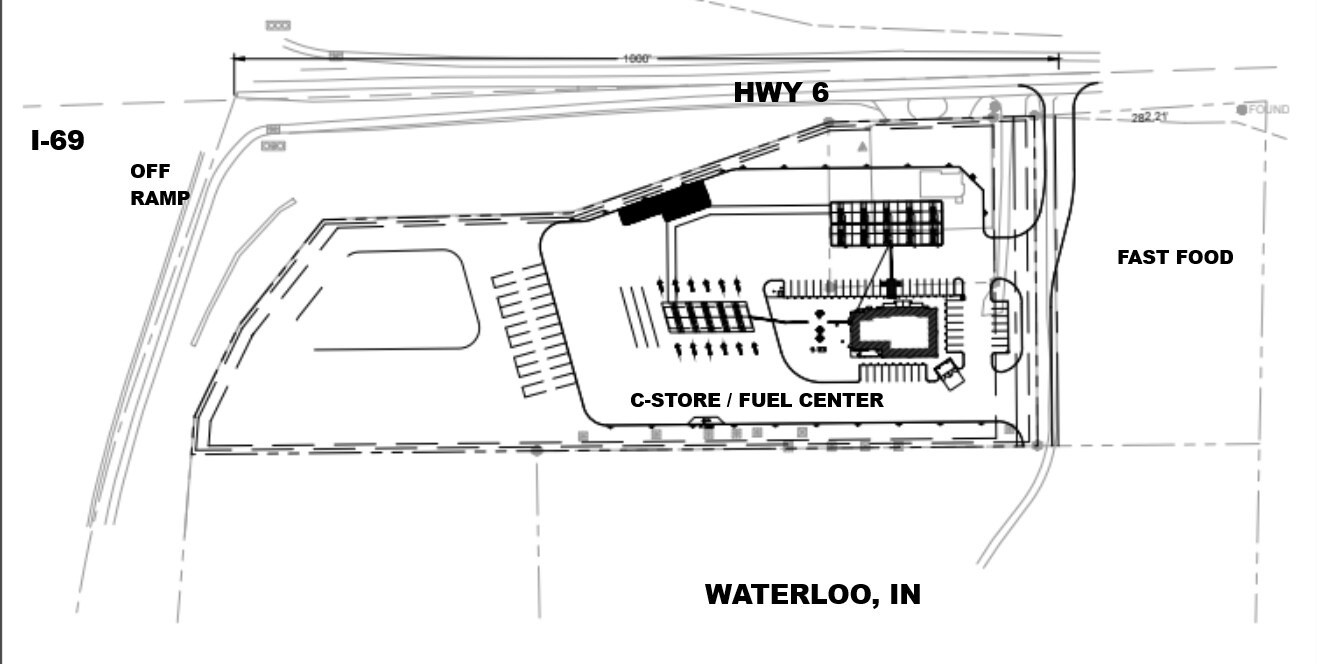I-69 Interchange at 6 hwy, Waterloo, IN for Sale