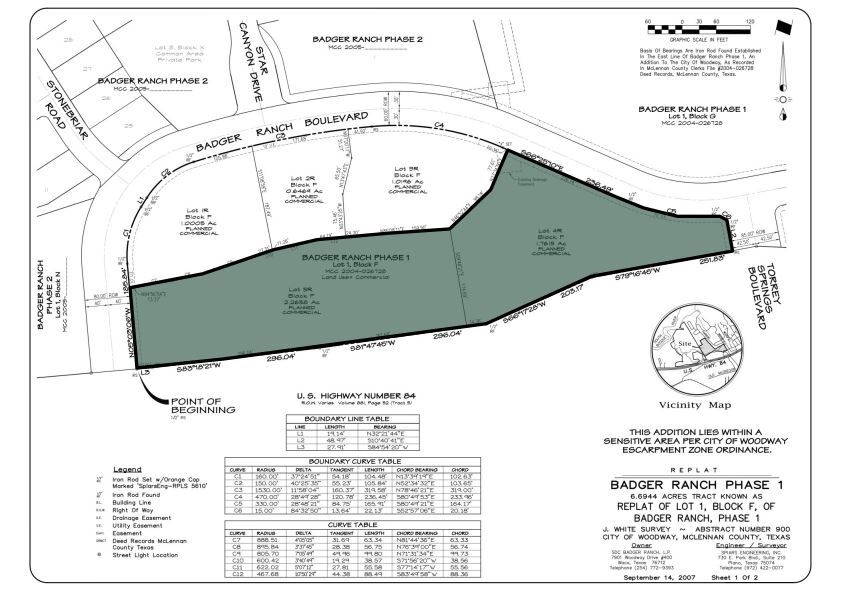 Hwy 84 & Badger Ranch Blvd, Woodway, TX for Sale