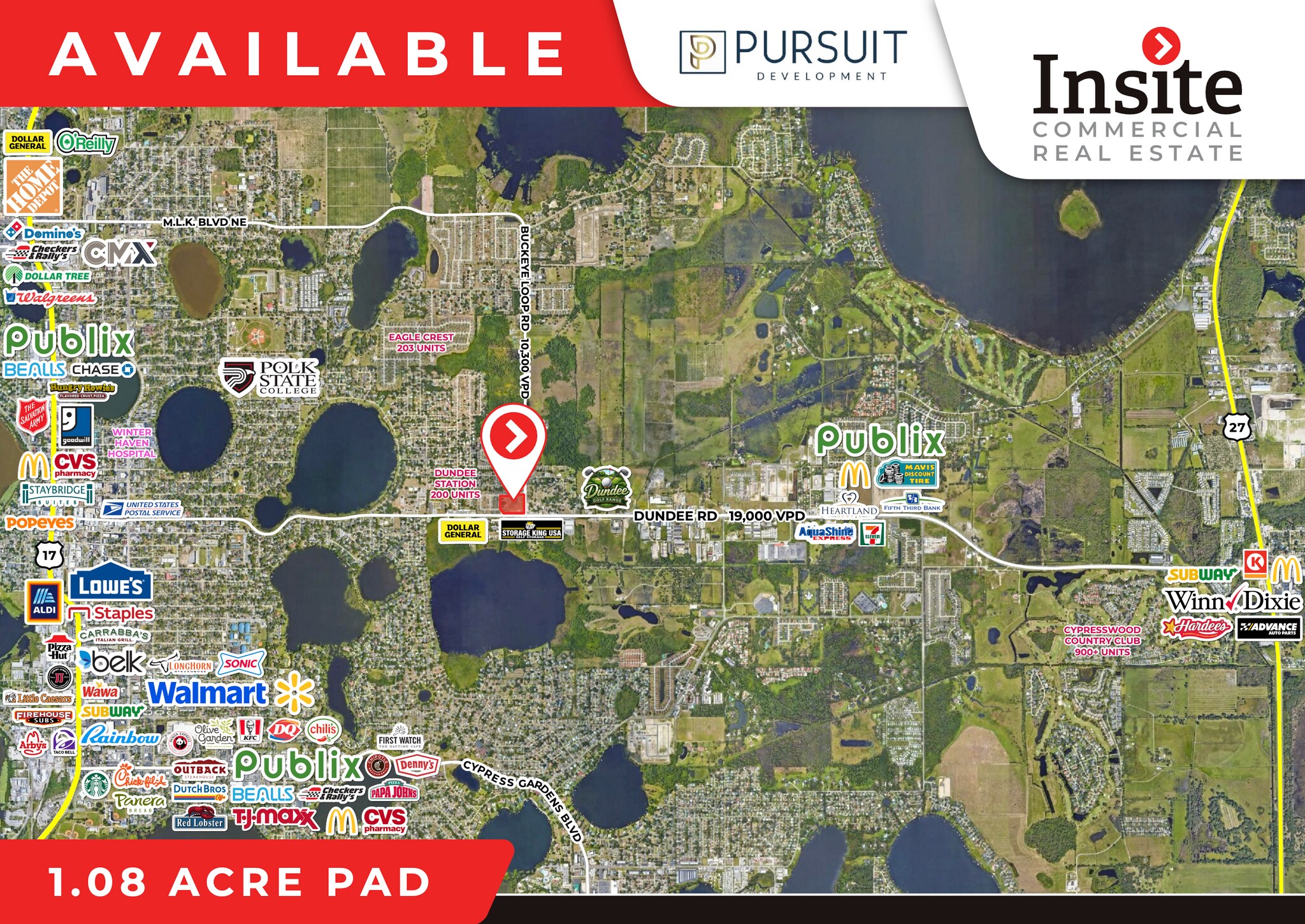 NWC Dundee Rd & Buckeye Rd, Winter Haven, FL for Rent