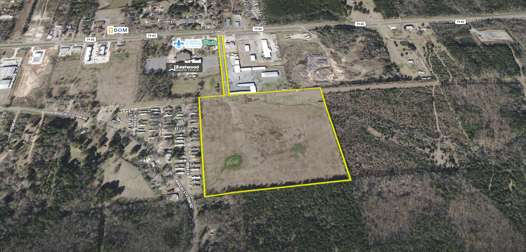 Hwy 80 at Remco Drive, Haughton, LA for Sale