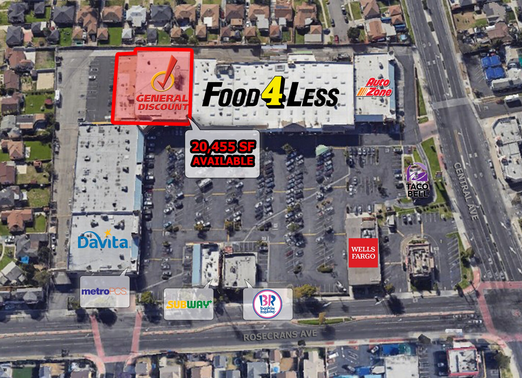 1540-1700 W Rosecrans Ave, Compton, CA for Rent