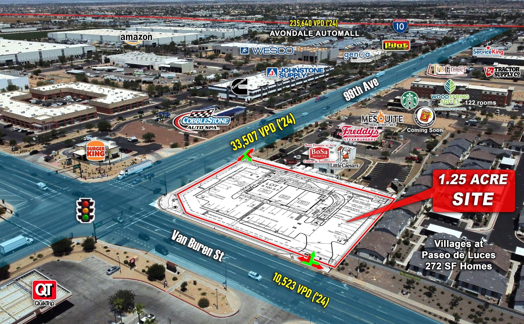 NEC 99th Ave & Van Buren St, Tolleson, AZ for Rent