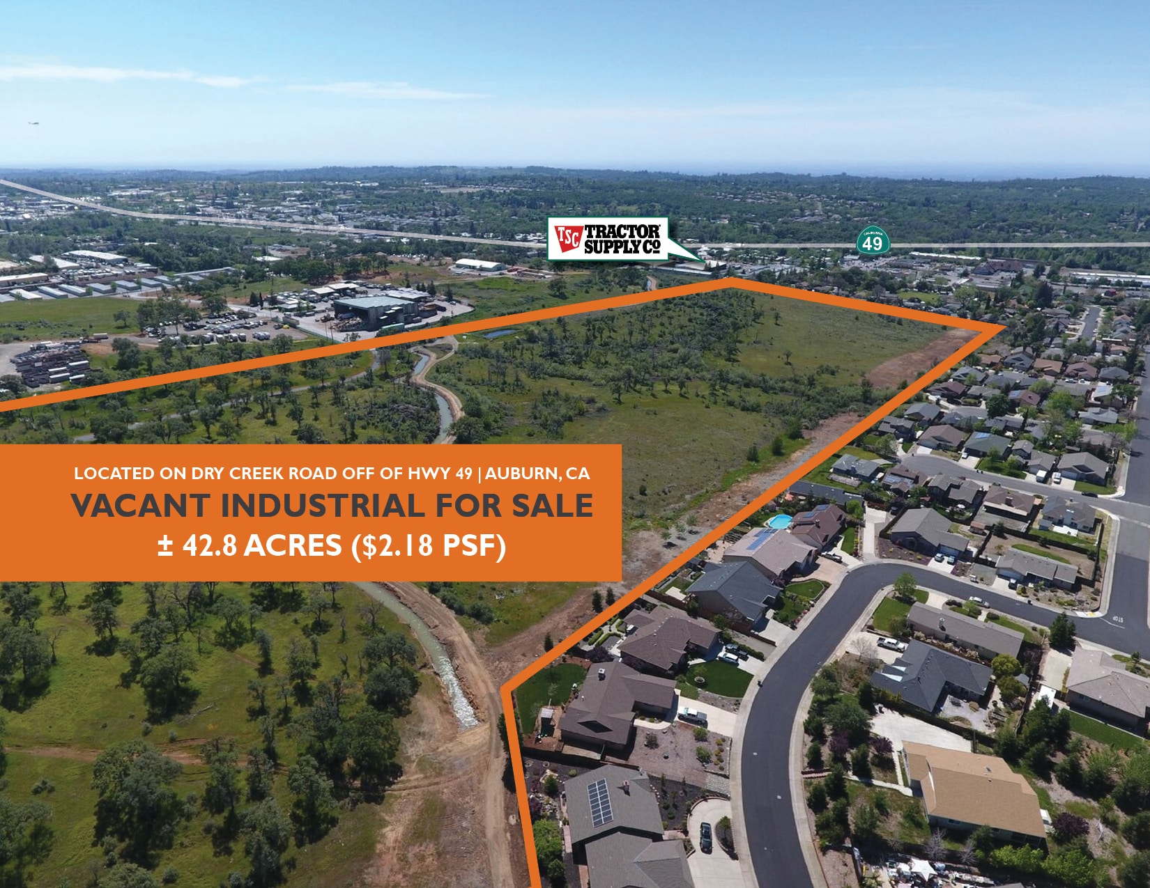 Dry Creek Rd @ Grass Valley Highway, Auburn, CA for Sale