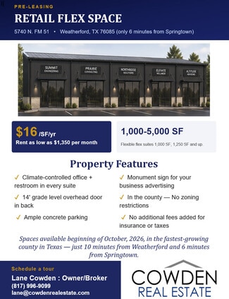 Weatherford, TX Flex - 5744 N FM 51