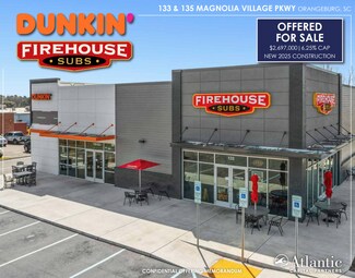 Orangeburg, SC Fast Food - 133 & 135 Magnolia Village Pkwy