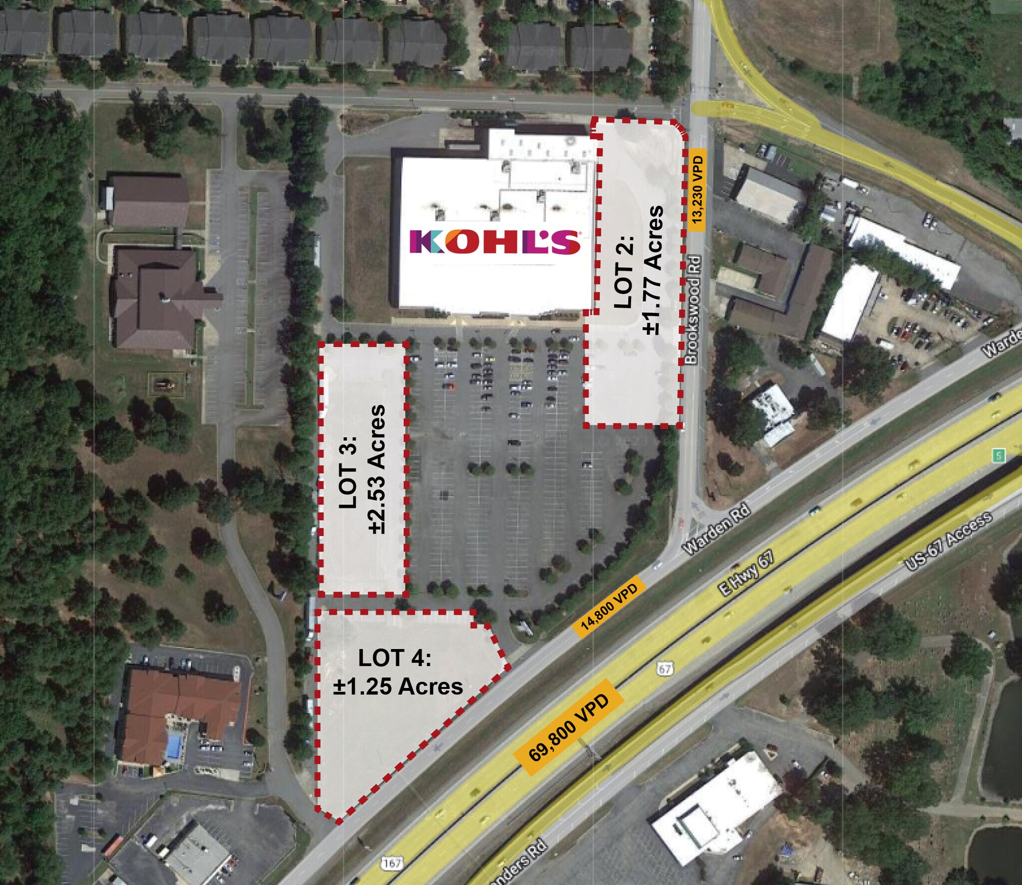 Warden Rd & Brookswood Rd, Sherwood, AR for Sale