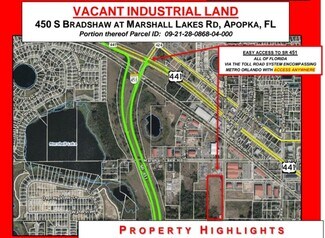 Apopka, FL Industrial Land - S Bradshaw Rd