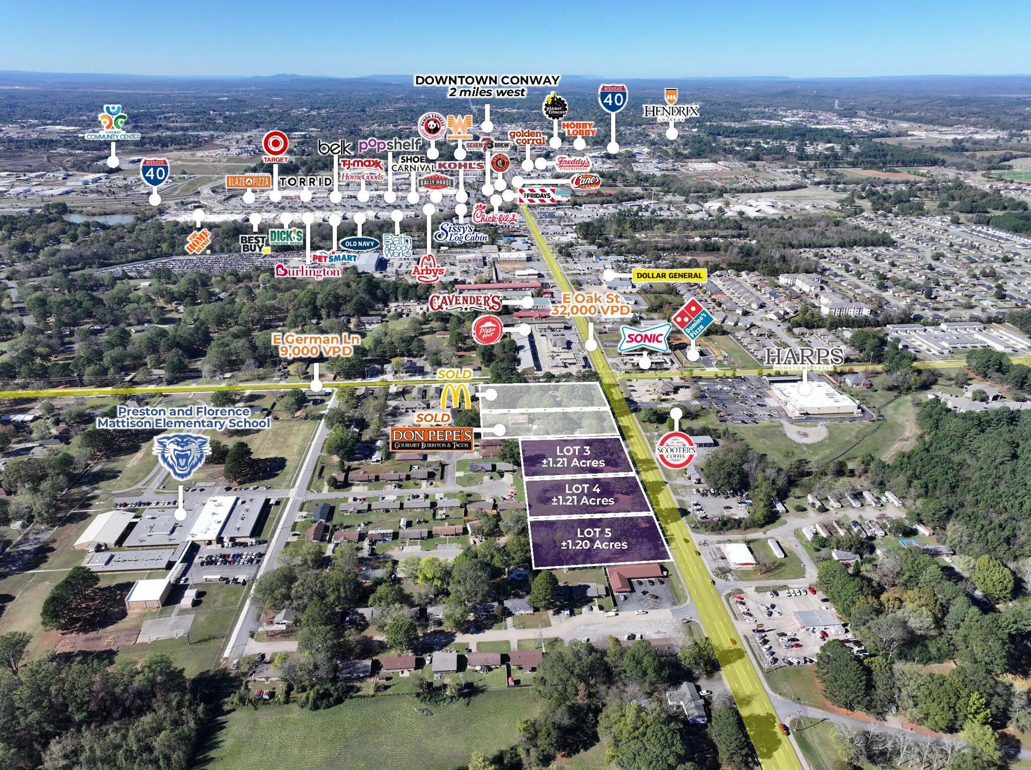 1955-2075 E Oak St, Conway, AR for Sale