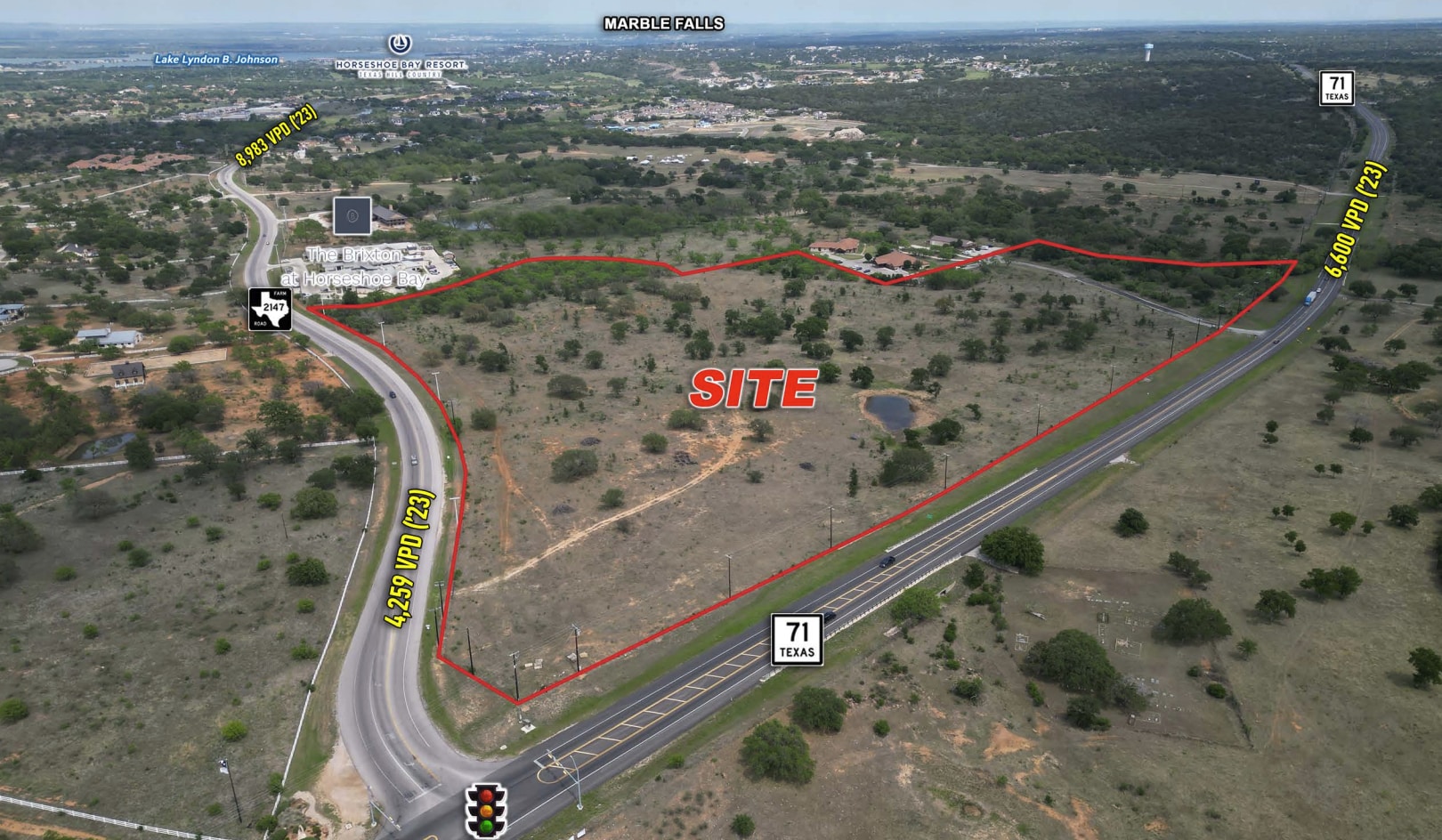 NEC HWY 71 and RR 2147, Horseshoe Bay, TX for Sale