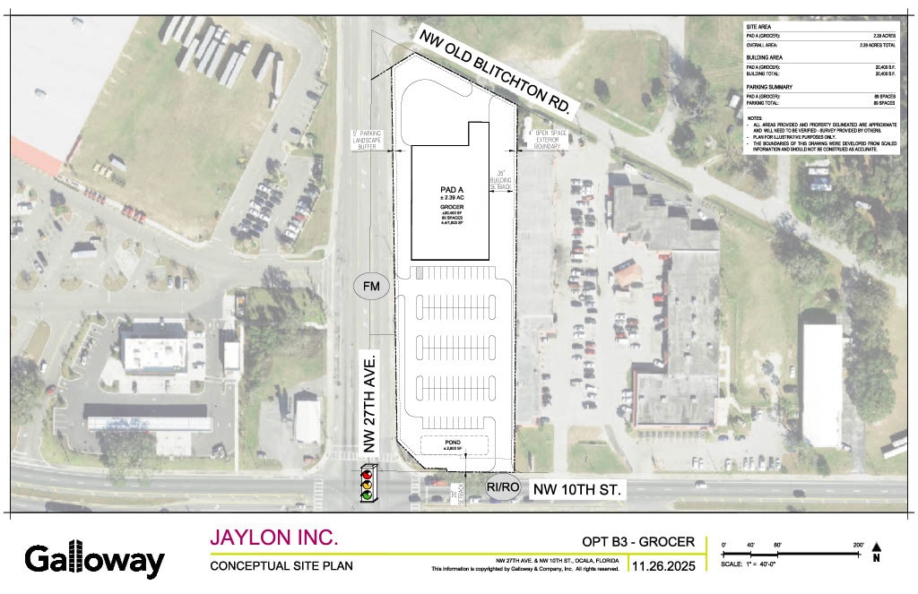 NEC NW 27th Avenue & NW 10th Street, Ocala, FL for Rent