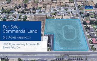 Bakersfield, CA Commercial Land - Rosedale Hwy @ Rosedale Hwy and Lassen Dr.