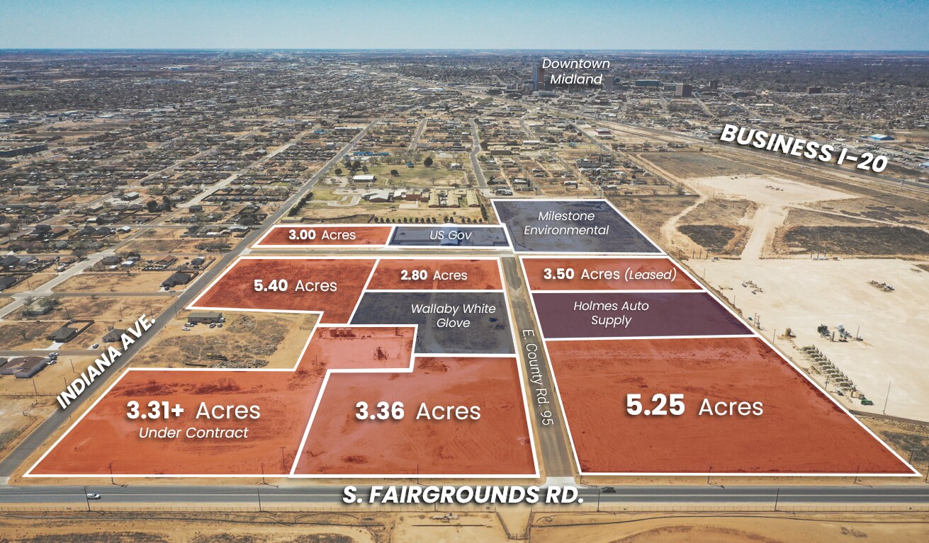 NW Corner of S. Fairgrounds Rd. and Indiana Ave., Midland, TX for Sale