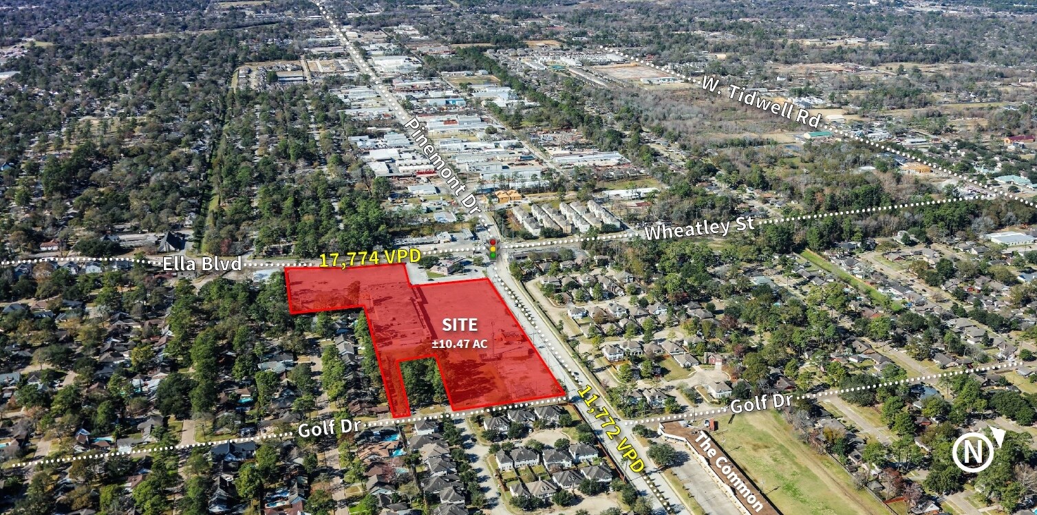 1285 Pinemont Dr Houston, TX 77018 Land Property for Lease on