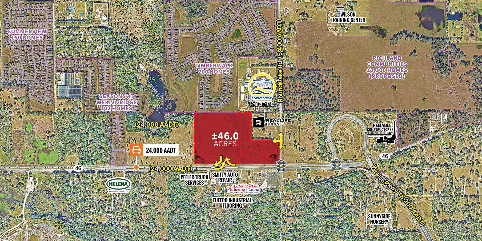 NWC of SR-46 & Round Lake Road, Mount Dora, FL for Rent
